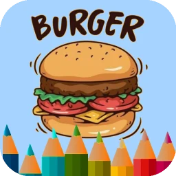 Hamburger coloring game 아이콘